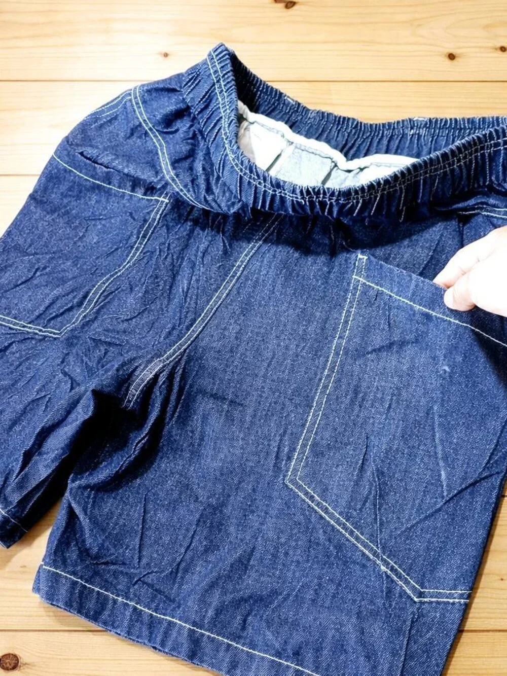 Denim Carpenter Shorts Blue Workwear Utility Short